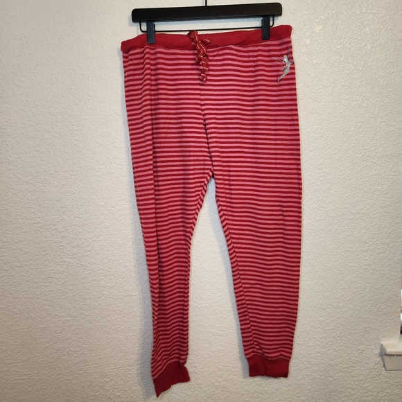 Disney Tinkerbell Tinkerbell Red and Pink pajama pants and shirt Women's size XL - Picture 14 of 16